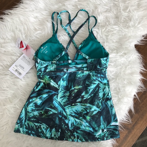 🆕 Athleta Napali Cross Strap Tankini Swim Top - Picture 6 of 8